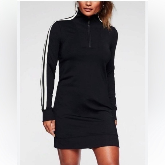 Athleta XS Crosstown Track Dress Pullover Long Sleeve‎ with Pockets - Picture 3 of 15
